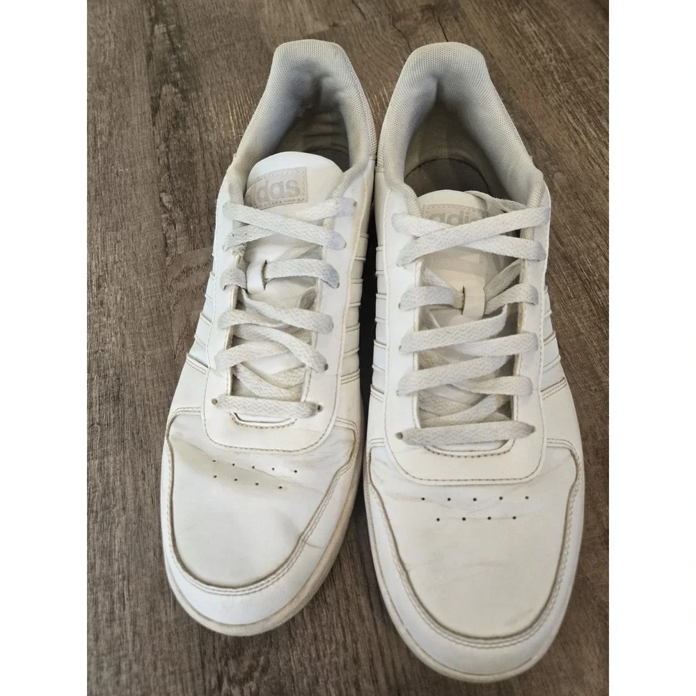 adidas Hoops 3.0 Low Basketball‎ Shoes Mens Size US 12 Classic White Sneakers